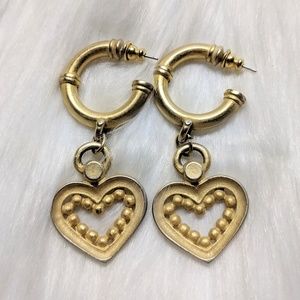Jewelry - Huggie Heart Hoops Jewelry - Huggie Heart Hoops
